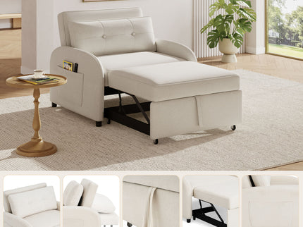 3 In 1 Convertible Sleeper Sofa Bed For Living Room