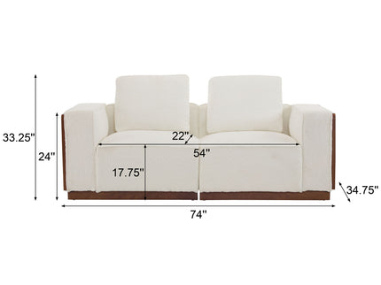 Chita - Modular Sectional Sofa 2 Seater With Larger Seats - Beige