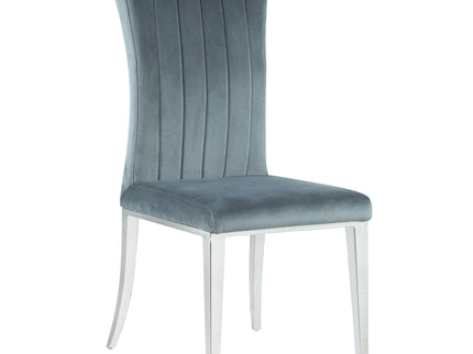 Tufted Side Upholstered Dining Chair (Set of 2) - Gray