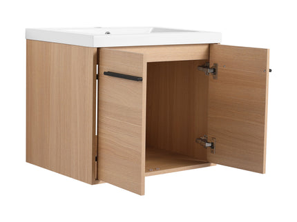 Bathroom Vanity Set With Resin Countertop Sink, 2 Doors