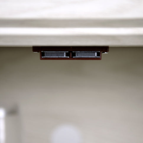 Storage Cabinet With 3 Mirrored Acrylic Doors, Adjustable Shelves