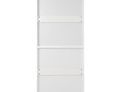 Freestanding Tall Bathroom Cabinet With Adjustable Shelves, Drawers, Soft Close Glass Doors