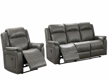 Contemporary Living Room Set, Horizontal And Vertical Tufting