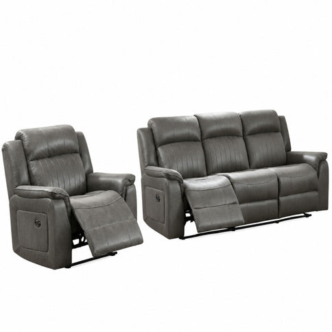 Contemporary Living Room Set, Horizontal And Vertical Tufting