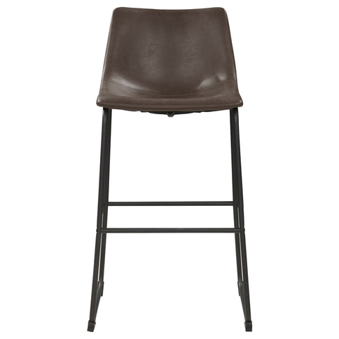 Armless Bar Stool (Set of 2) - Brown