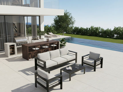 Outdoor Patio Set With All-Weather Thick Cushions