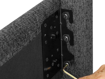 Platform Bed & Upholstered Headboard