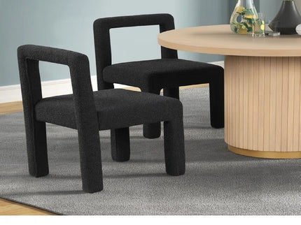 Dining Chairs With Square Open Back (Set of 2)