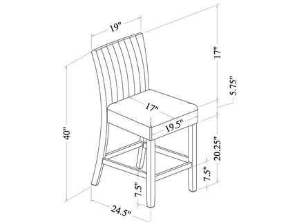 Mikha - Bar Table And 4 Bar Stools