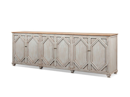 Colette - 6 Door Cabinet Sideboard - Brown