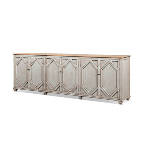 Colette - 6 Door Cabinet Sideboard - Brown