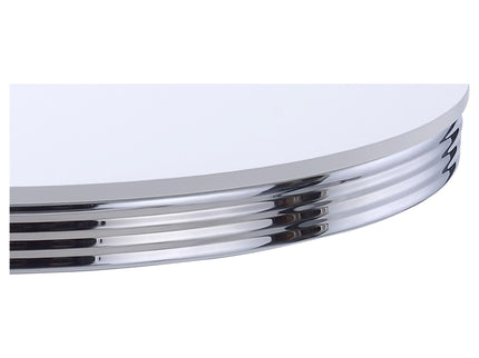 Retro Round Dining Table - White