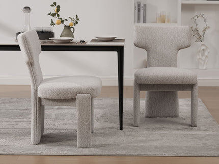 Armless Curved Back Accent Chairs