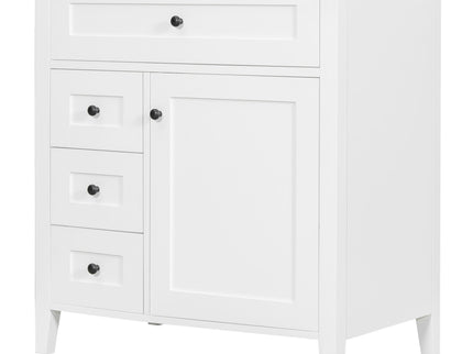 Modern Bathroom Vanity With Sink, 3 Drawers And Adjustable Shelf