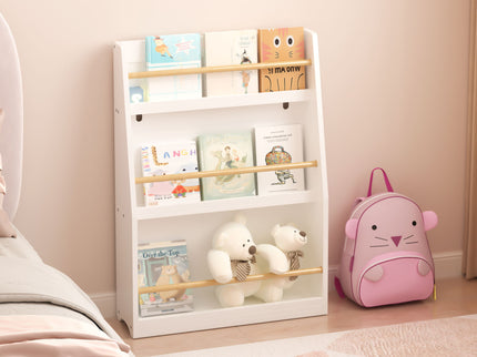 3 Tier Book Shelf, Compact Storage For Bedrooms