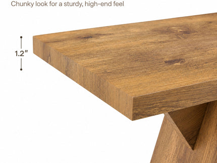 Console Table With V - Shaped Base