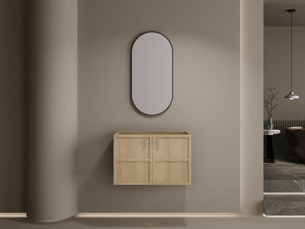 Modern Wall Mounted Bathroom Vanity With Soft Closing Doors