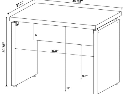 Ulloa - L Shape Desk With Mobile File Cabinet - Cappuccino