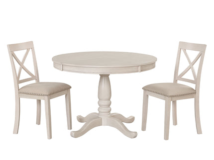 Modern Dining Table Set For 4, Round Table And 4 Kitchen Room Chairs, 5 Piece Kitchen Table Set For Dining Room, Dinette, Breakfast Nook