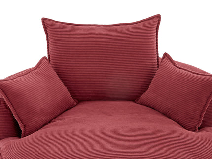 360° Swivel Accent Barrel Chair With Dual Layer Cushion And 3 Removable Pillows