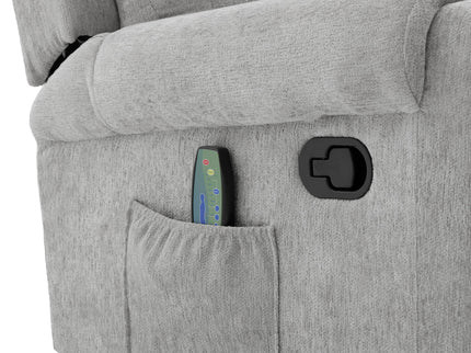 Manual Recliner Massage Chair With Swivel Rocker, 8 Massage Modes, Side Storage Pocket