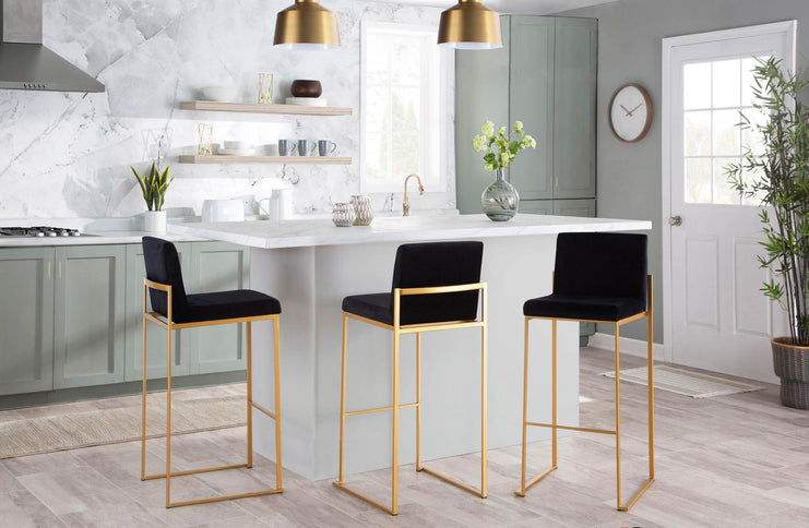 Fuji - Contemporary Design High Back Barstool