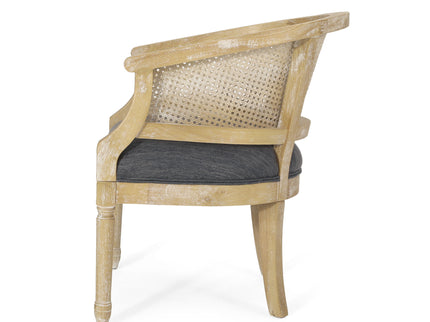 Curved Backrest Accent Chair