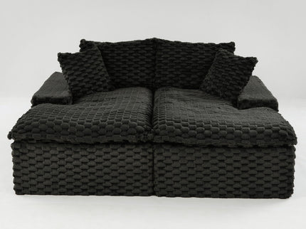 Double Chaise Lounge With Full Compressed Sponge