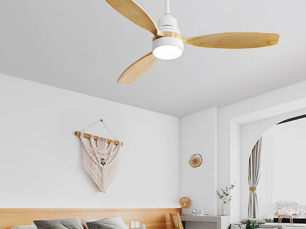52" Integrated LED Ceiling Fan With Remote Control And Blades For Living Room
