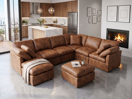 Deep Modular Cloud Sofa, Freely Configurable