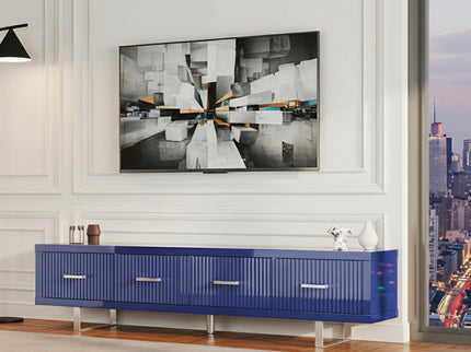 TV Stand With Slatted Drawers