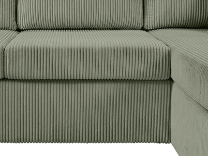 Oversized Sectional U-Shaped Sofa With Chaise Lounge And Three Soft Throw Pillows