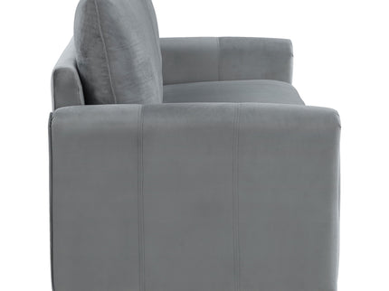 Dixon - Upholstered Sofa With Rounded Arms And Texture - Gray