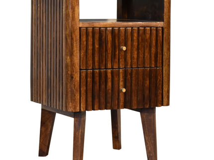 Reeve - Nightstand, 2 Drawers - Chestnut