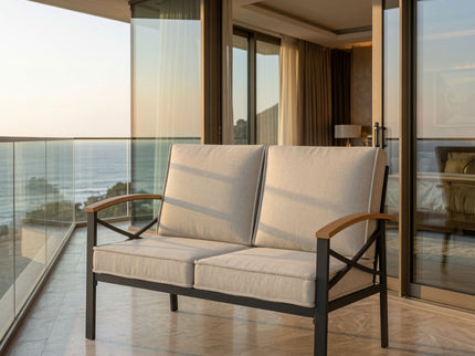 Outdoor Loveseat With Washable Cushions