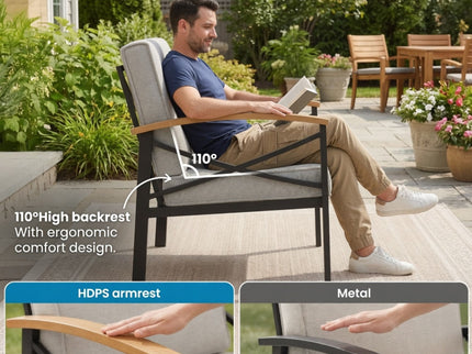 Outdoor Loveseat With Washable Cushions