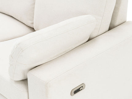 Power Recliner Sectional Sofa Home Theater Reclining Sofa With Two USB Ports, Two Storage Drawers For Living Room