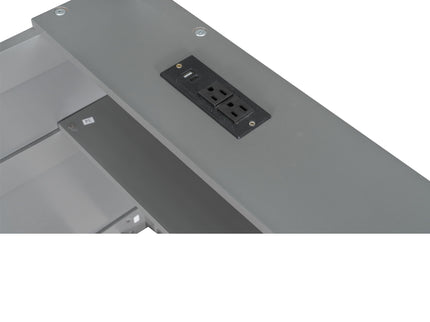 Bunk Bed With Built In Shelves, Storage Box, LED Light And USB Charging Station
