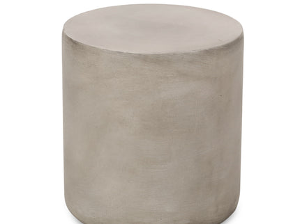 Cylindrical Design, Outdoor Lightweight Concrete Side Table