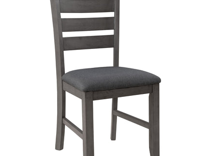 Dining Set For 6, Upholstered Chairs, Includes Table, 4 Chairs, And 2 Person Bench - Gray