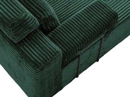 Sectional Sleeper Sofa & Storage Pockets, Modular Couch With Throw Pillows For Living Room