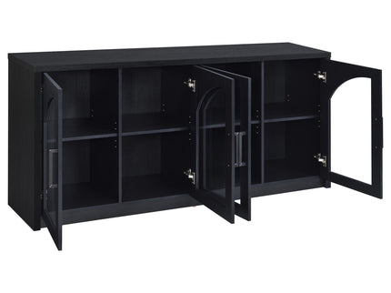 Shayne - 4 Door Sideboard With Arched Doors - Black