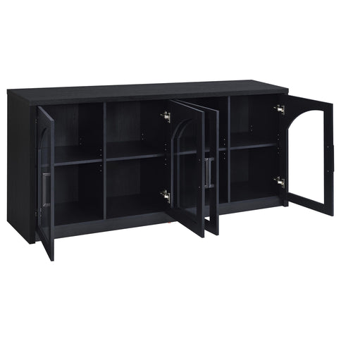 Shayne - 4 Door Sideboard With Arched Doors - Black