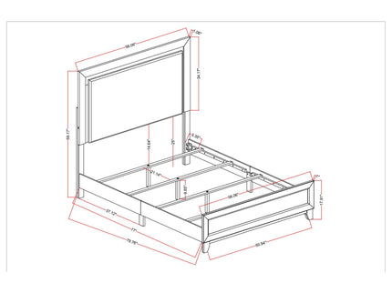 Harry - 5 Piece Bedroom Set With LED