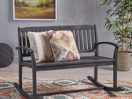 Baxter - Rocking Loveseat - Dark Gray