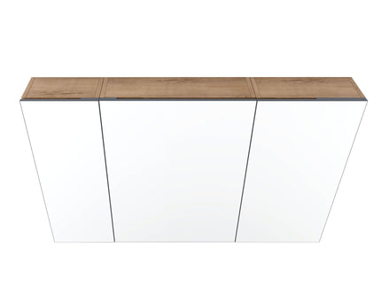 Wall Mounted Bathroom Cabinet With Adjustable Shelves Storage Cabinet - Imitative Oak