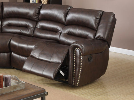 Reclining Sectional Sofa With Console