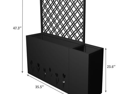 Tall Planter Raised Garden Bed With Trellis