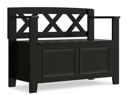 Amherst - Small Transitional Entryway Storage Bench