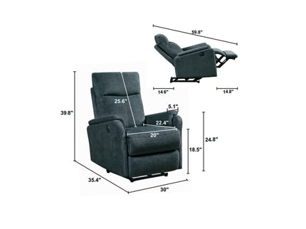 Recliner Chair With Power Function Easy Control Big Stocks, Recliner Single Chair For Living Room, Bed Room